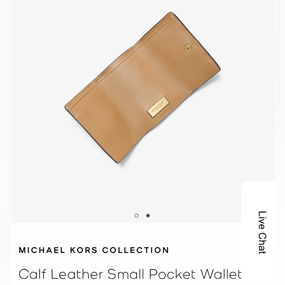Michael Kors Tan Leather Wallet ✨RARE Collection - Picture 8 of 9